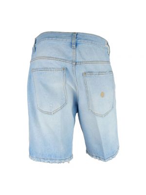 Szorty jeansowe z przetarciami Don The Fuller niebieskie