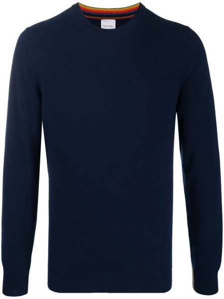 Jersey de tela jersey de cuello redondo Paul Smith azul