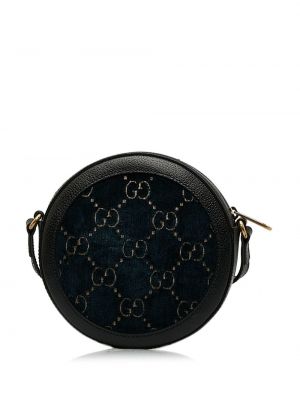 Sametová taška přes rameno Gucci Pre-owned černá