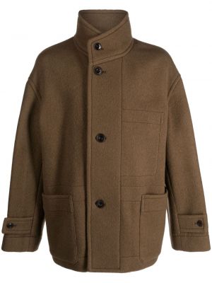Vlnený kabát Lemaire hnedá