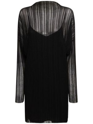Μini φόρεμα από βισκόζη Anine Bing μαύρο