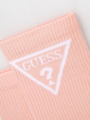 Čarape Guess ružičasta