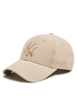 Veliūrinis kepurė su snapeliu New Era smėlinė