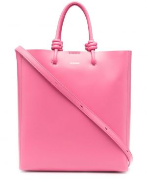 Shopper torbica Jil Sander ružičasta