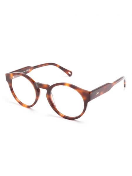 Brýle s potiskem Chloé Eyewear hnědé