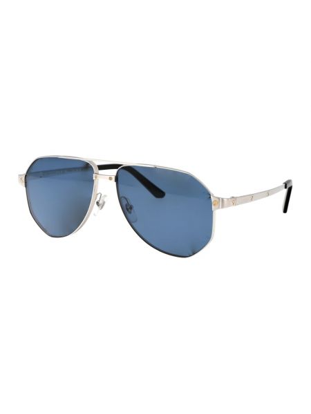 Okulary przeciwsłoneczne Cartier niebieskie