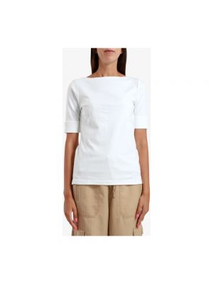 Camiseta de algodón manga corta de tela jersey Ralph Lauren blanco