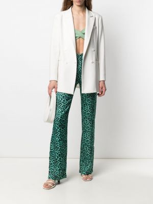 Pantalones con estampado leopardo Laneus verde