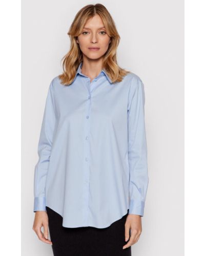 Košile relaxed fit Calvin Klein modrá