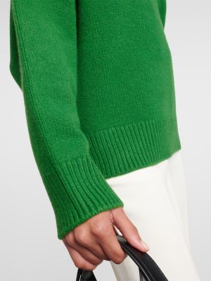 Kašmírový vlnený sveter Totême zelená