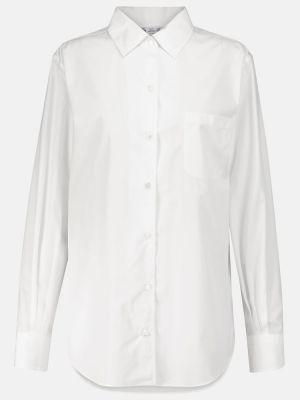 Памучна риза Loro Piana бяло