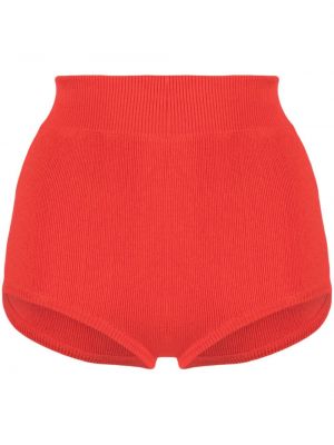 Shorts en cachemire en tricot Cashmere In Love rouge