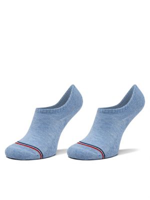 Чорапи за жартиери Tommy Hilfiger синьо