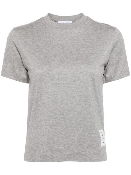 Βαμβακερή μπλούζα Thom Browne γκρι
