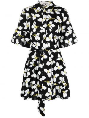 Mini obleka s cvetličnim vzorcem Dvf Diane Von Furstenberg