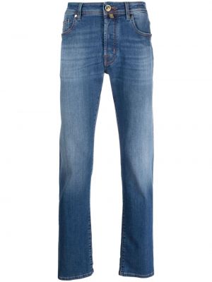 Jeans skinny di cotone Jacob Cohën blu