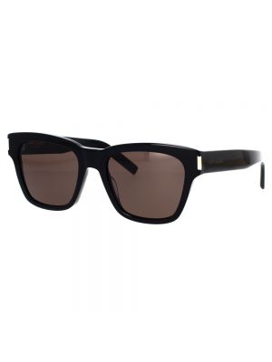 Okulary przeciwsłoneczne skórzane Saint Laurent czarne