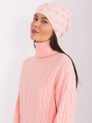 Σκούφος κασμίρ Fashionhunters ροζ