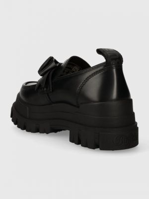 Pantofi loafer cu funde cu platformă Buffalo negru
