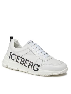 Sneakersy z nadrukiem Iceberg białe