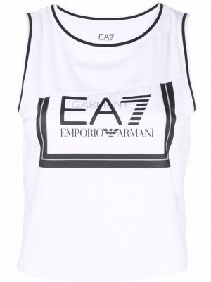 Tank top Ea7 Emporio Armani hvit