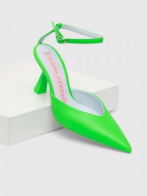 Туфли Chiara Ferragni зеленые