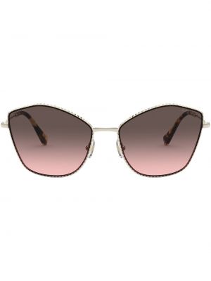 Okulary przeciwsłoneczne gradientowe oversize Miu Miu Eyewear złote