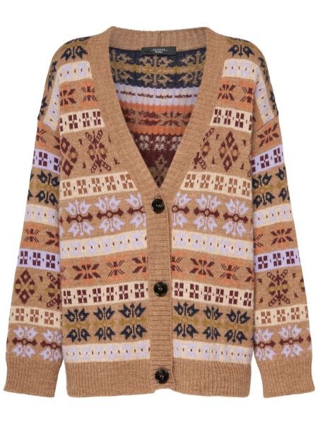 Alpakka cardigan Weekend Max Mara brun