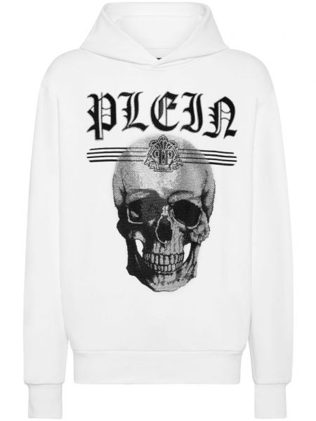 Langes sweatshirt Philipp Plein weiß