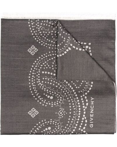 Bufanda de cachemir con estampado de cachemira Givenchy negro