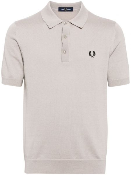 Polo με κέντημα Fred Perry μπεζ