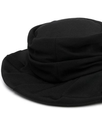 Sombrero drapeado Y's negro