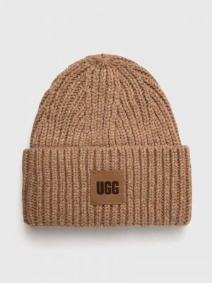 Шерстяная шапка Ugg коричневая