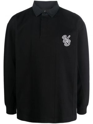 Medvilninė siuvinėta marškiniai Y-3 juoda