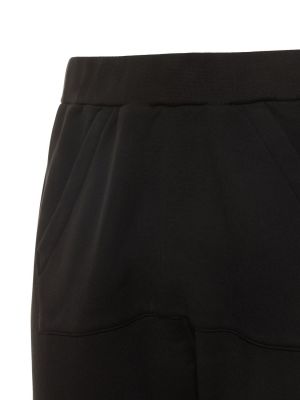 Pantaloni sport din bumbac din jerseu Dsquared2 negru