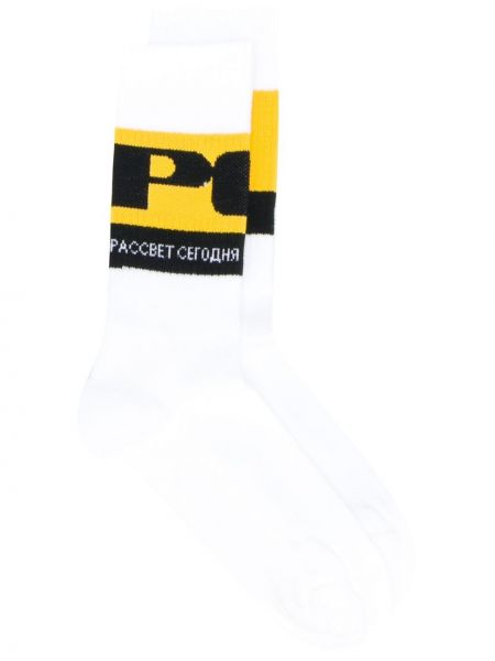 Calcetines con estampado Paccbet blanco
