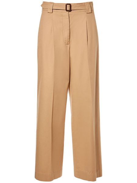 Pantalones de algodón bootcut Weekend Max Mara