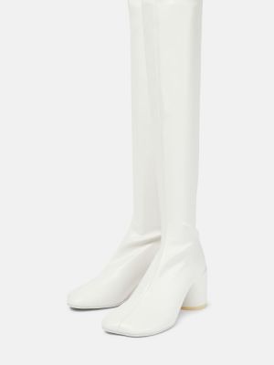 Cuissardes en cuir Mm6 Maison Margiela blanc