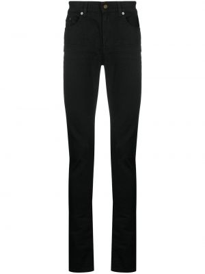 Jeans skinny slim fit con tasche Saint Laurent nero