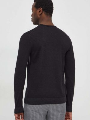Hedvábný svetr Calvin Klein černý