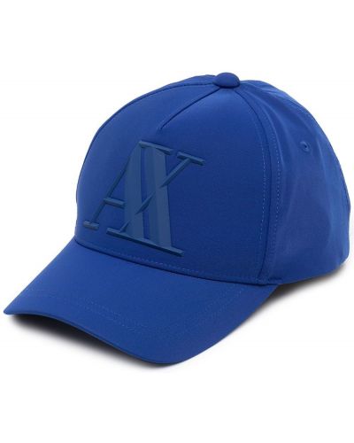 Gorra con bordado Armani Exchange azul