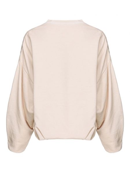 Jersey sweatshirt mit print Pinko beige
