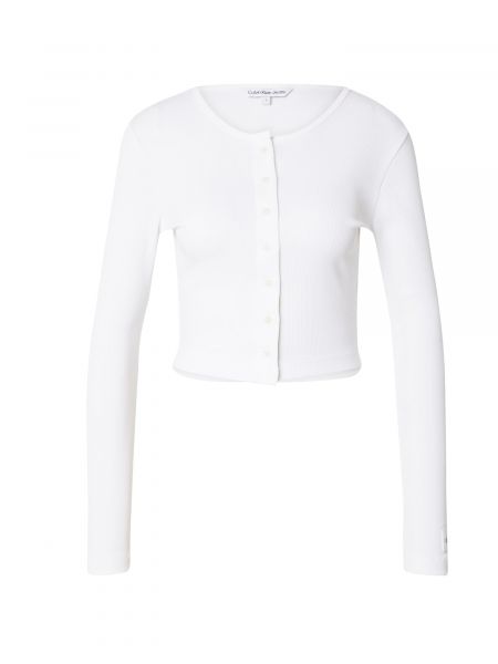 Kardigán Calvin Klein Jeans fehér