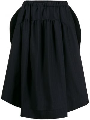Vlněné asymetrická sukně Comme Des Garçons Pre-owned - modrá