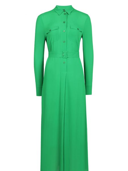 Платье-рубашка Pinko зеленое