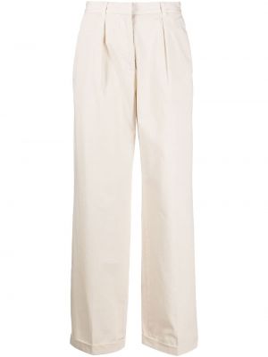 Pantaloni cu picior drept A.p.c. alb