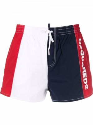 Trykt shorts Dsquared2 blå