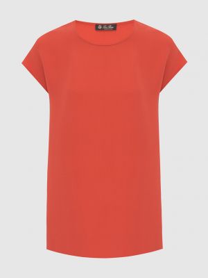 Шовкова футболка Loro Piana помаранчева