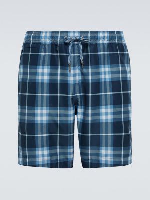 Pantalones cortos a cuadros Burberry azul