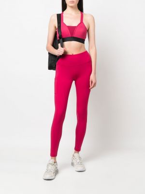 Pantalon de sport à imprimé Rossignol rose
